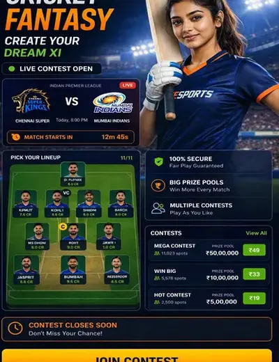 Bet20 (bet 20) fantasy cricket & matchday visual 3